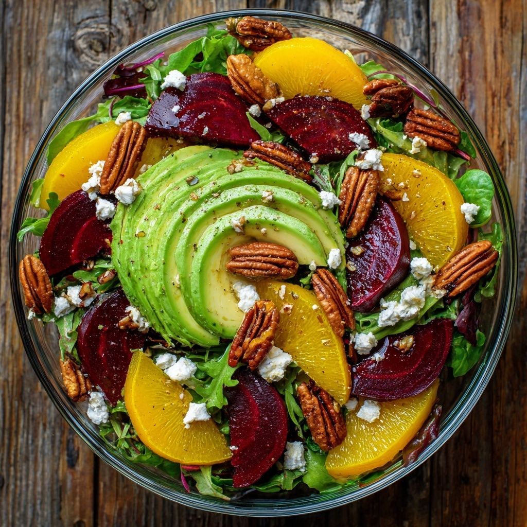 Ensalada fresca de mandarina y aguacate (8 min)