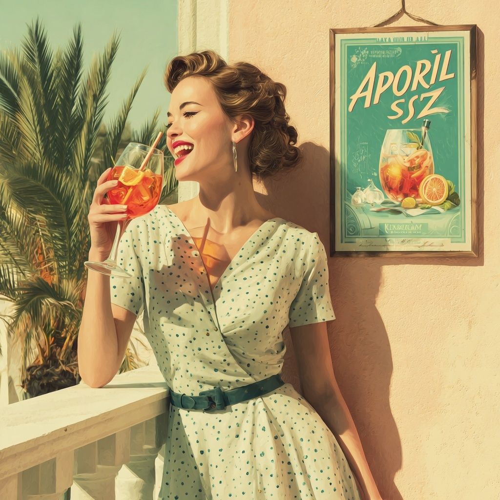 Spritz de mandarina sin alcohol (3 min)